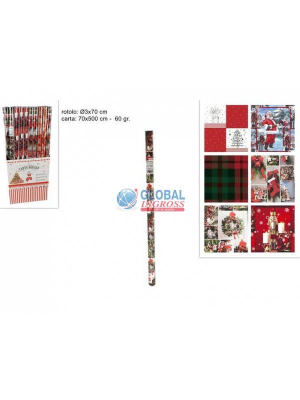 ROTOLO CARTA NATALE 70x500