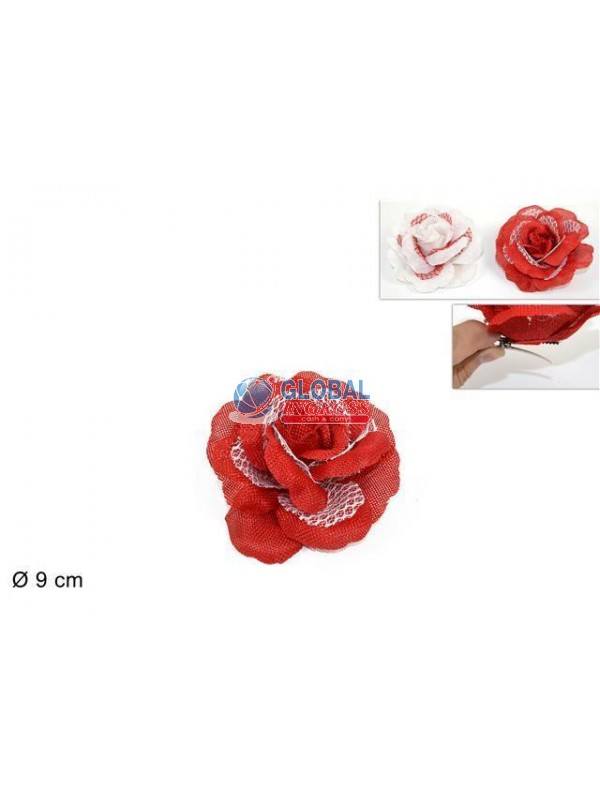 PINZA ROSA JUTA ROSSO/BIANCO