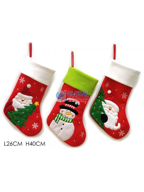 CALZA C/PERSONAGGIO NATALE 40cm