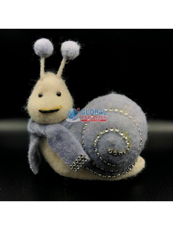 LUMACA TESSUTO CELESTE C/STRASS