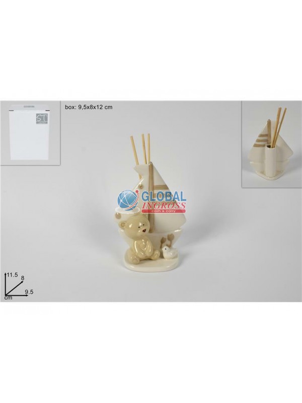 DIFFUSORE ORSETTO C/VELA 11cm