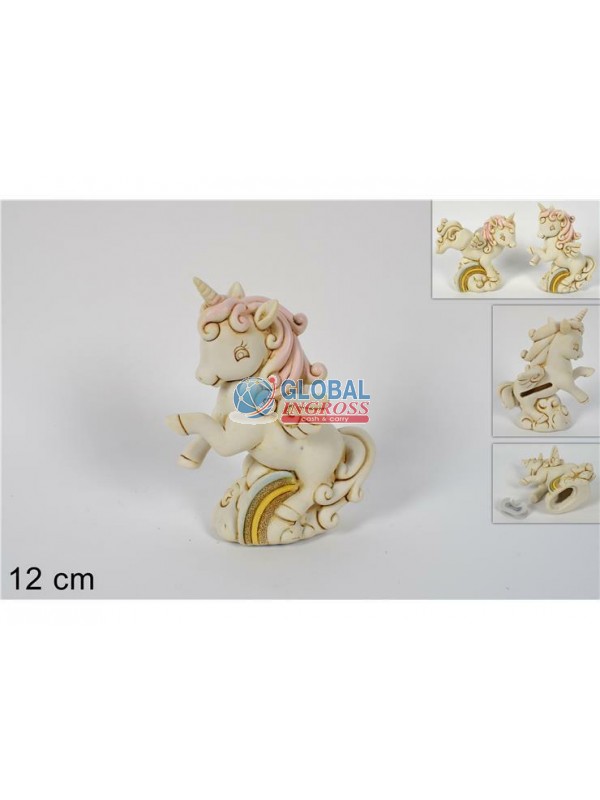 SALVADANAIO UNICORNO ROSA