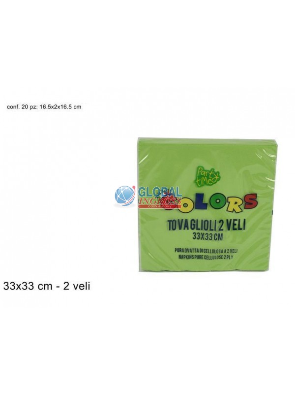 TOVAGLIOLI COLORS 33x33VERDE MELA