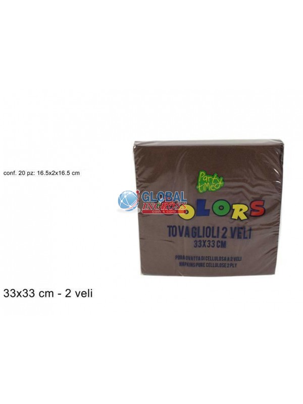 TOVAGLIOLI COLORS 33x33MARRONE