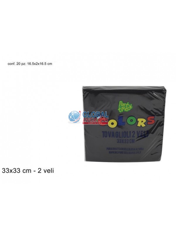 TOVAGLIOLI COLORS 33x33NERO