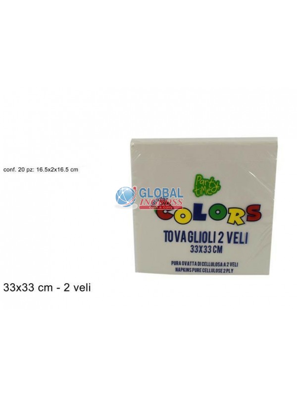 TOVAGLIOLI COLORS 33x33BIANCO
