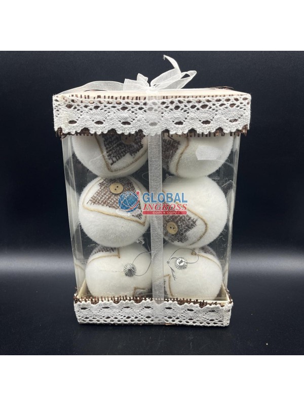 PALLE C/BOTTONE 8cm 6pz