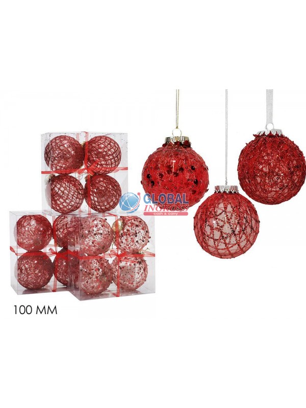 PALLE 100mm ROSSO 4pz