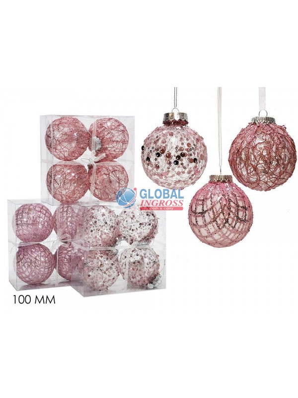 PALLE 100mm ROSA 4pz