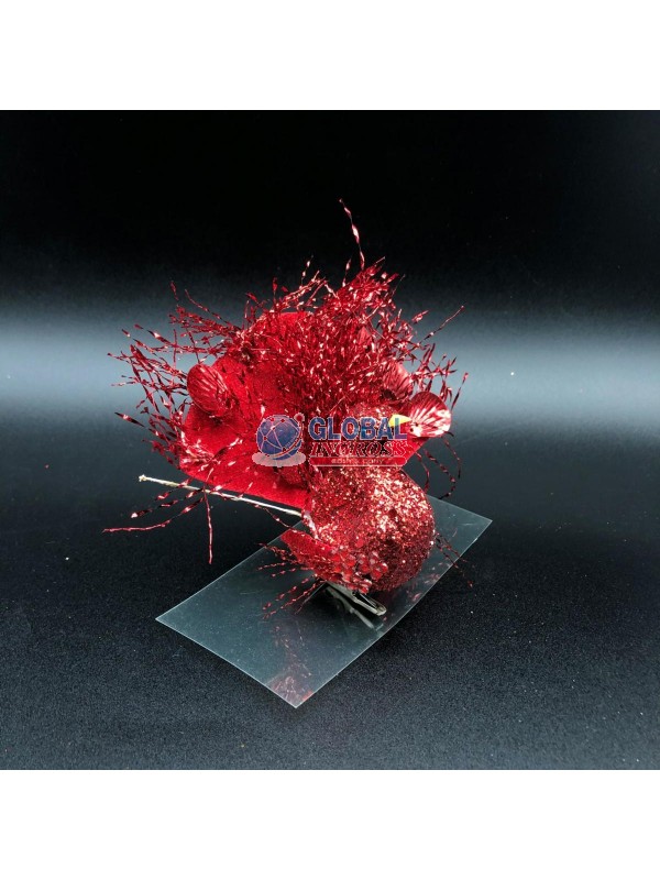 PAVONE GLITTER ROSSO  .m