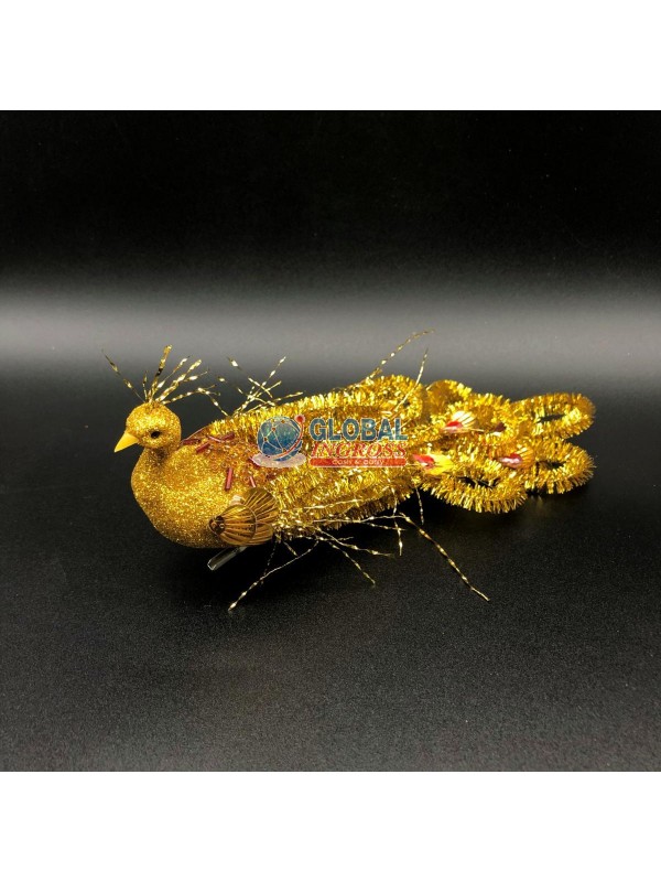 PAVONE GLITTERATO ORO  .m