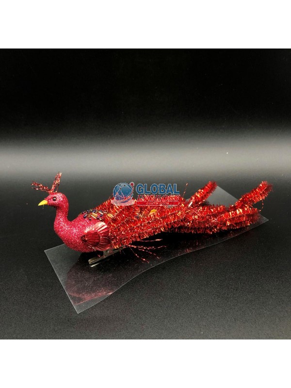 PAVONE GLITTERATO ROSSO