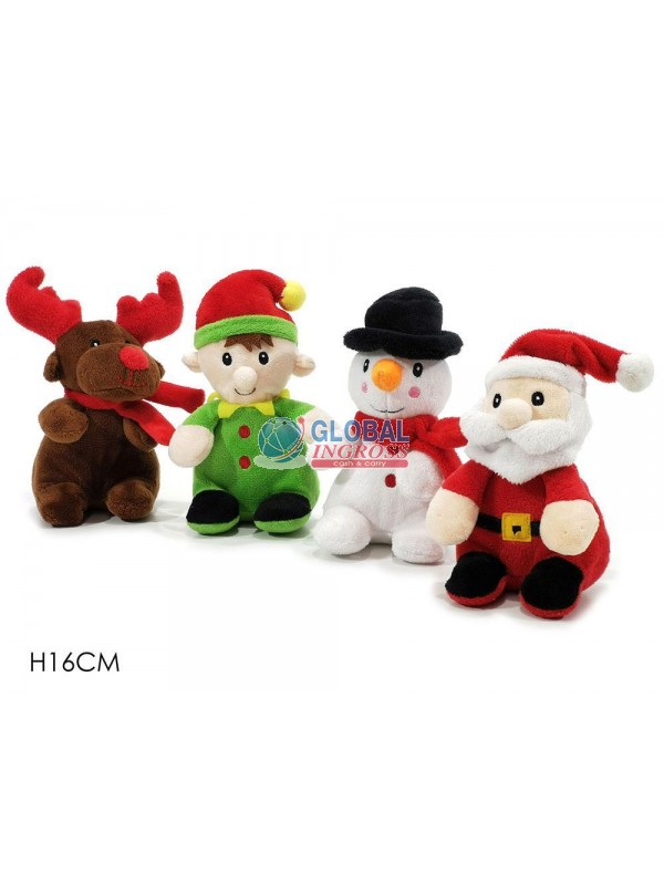 PELUCHE NATALE ASS. 16cm