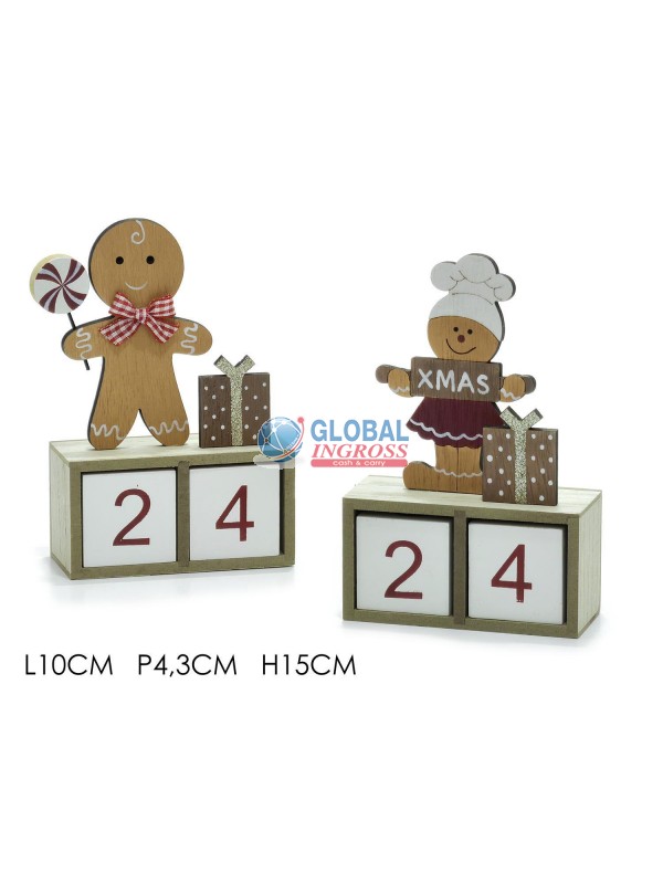 CALENDARIO PAN DI ZENZERO 15cm