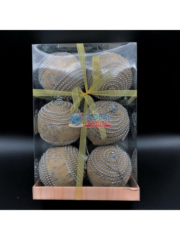 PALLE JUTA GLITTER 8cm 6pz