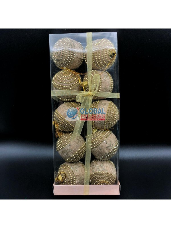 PALLE JUTA GLITTER 6cm 10pz
