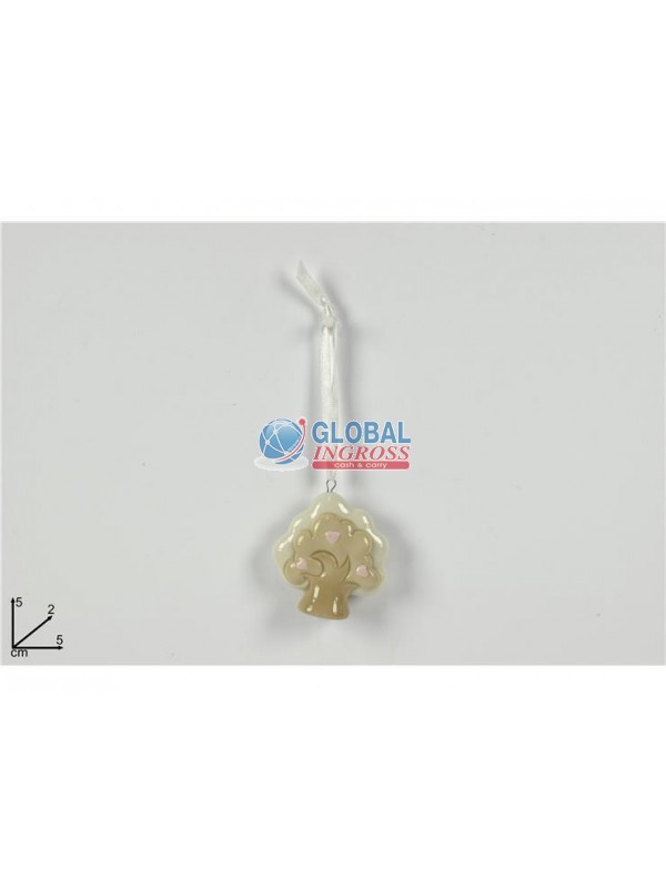 APPENDINO ALBERO 5cm CUORI ROSA