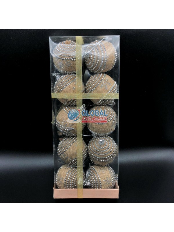 PALLE JUTA GLITTER 6cm 10pz
