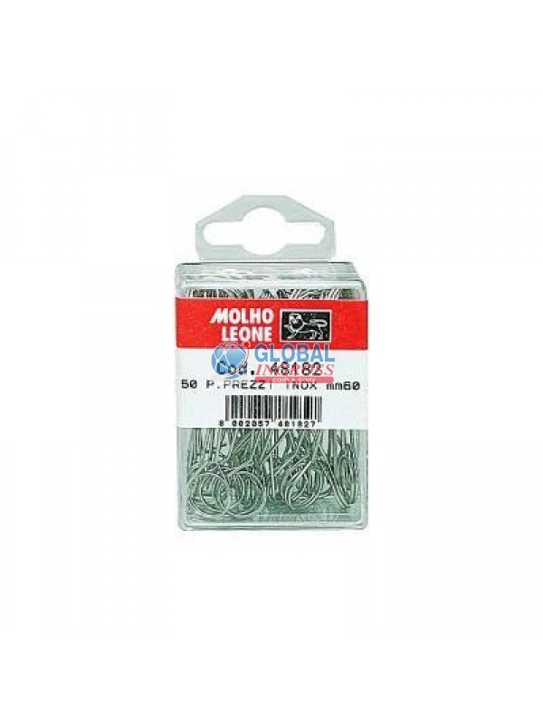 SPILLI PORTAPREZZI INOX50pz