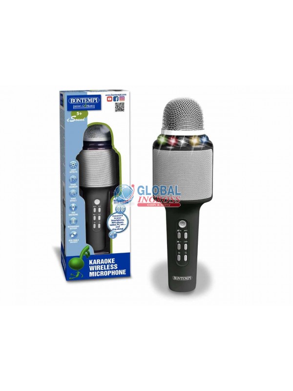 MICROFONO WIRELESS C/EFFETTO LUCI