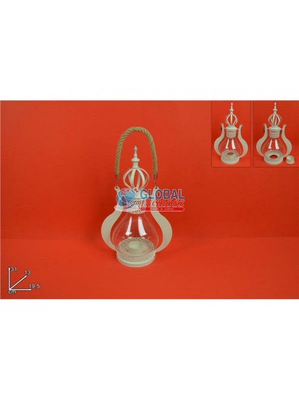 LANTERNA MANICO CORDA BEIGE
