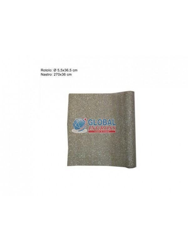 ROTOLO JUTA GLITTER SILVER SC.