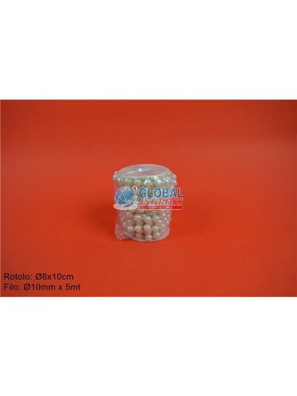 ROTOLO PERLE mm10x5mt BIANCO