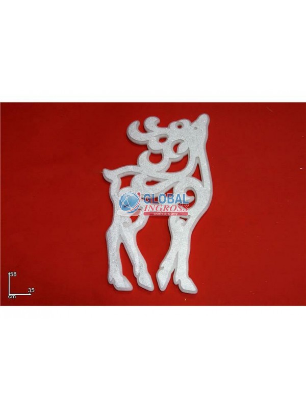 DIETROPORTA RENNA BIANCA 58cm