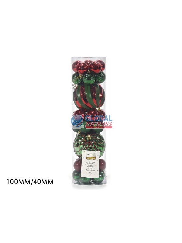 PALLE 32pz ROSSO/VERDE ASS.