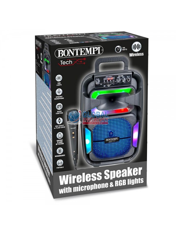 BONTEMPI TECH CASSA WIRELESS C/MICROFONO DINAMICO