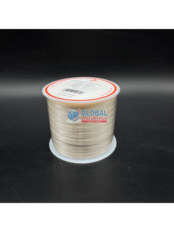 NASTRO RASO 6mm AVORIO 1mt col.25