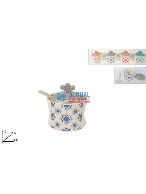 BARATTOLO CERAMICA C/CUCCHIAINO