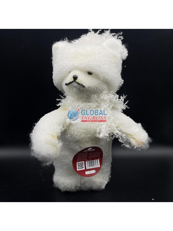 ORSO C/CAPPELLO BIANCO 28cm