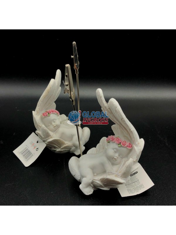 SEGNAPOSTO ANGELO C/CORONA ROSA