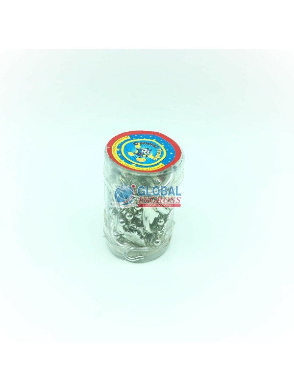 GANCI CON DECORAZIONI SILVER 20pz
