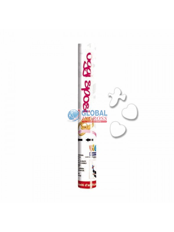 CANNONE SPOSI 60cm CUORI/COLOM