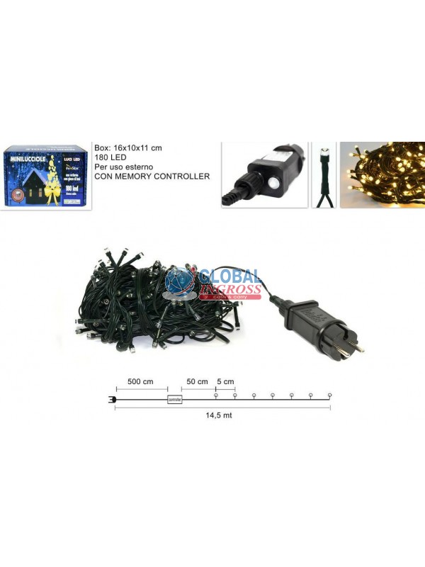 MINILED ESTERNO 180 BIANCO CALDO