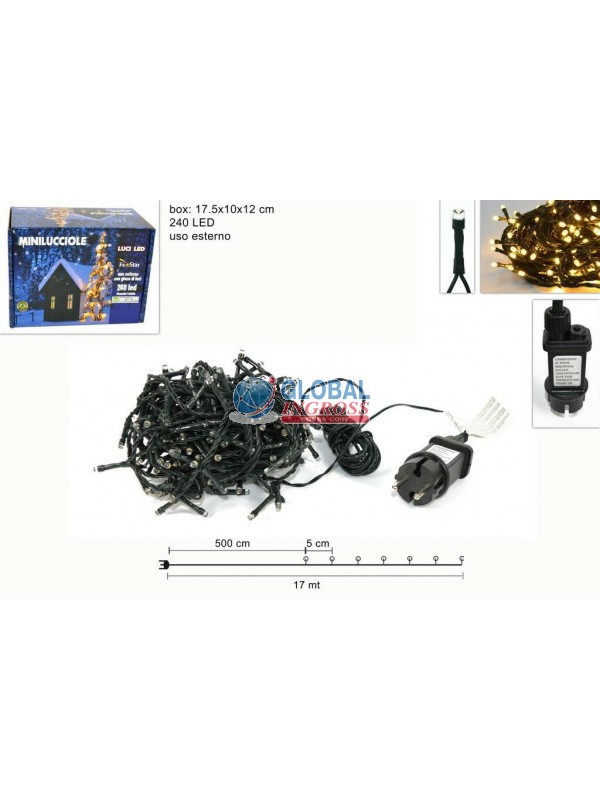 MINILED ESTERNO 240 BIANCO CALDO