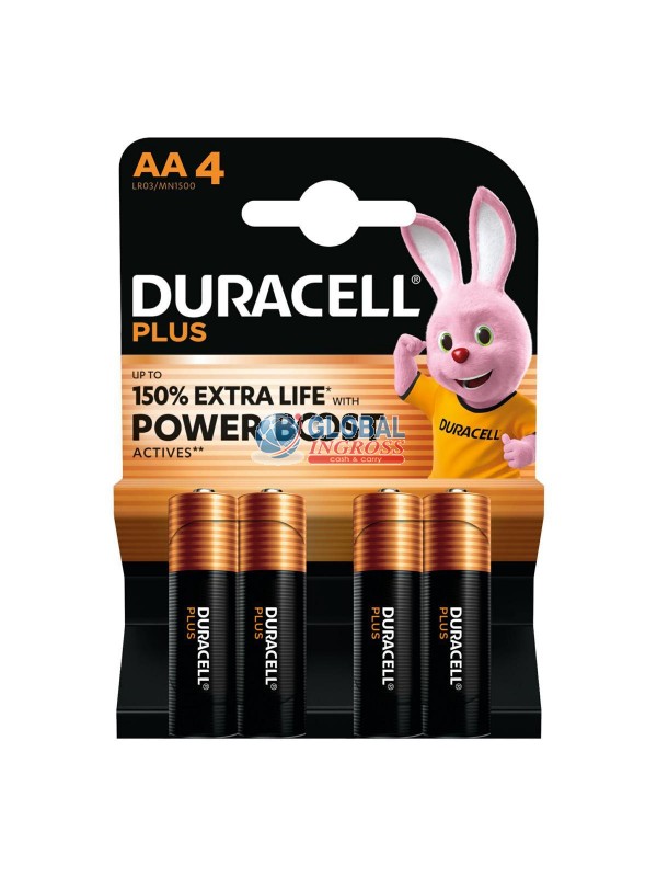DURACELL PLUS STILO AA 4pz new POWER BOOST