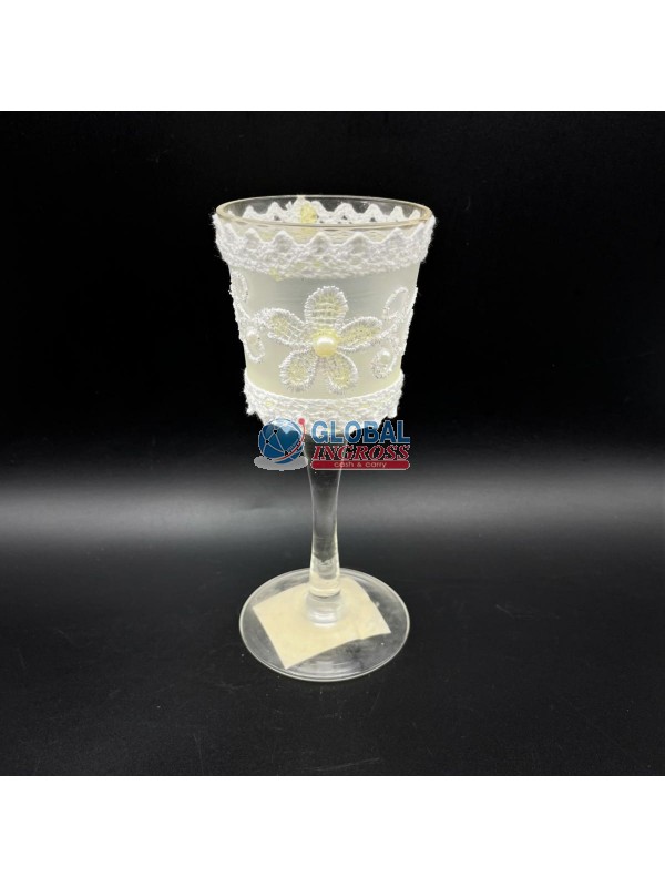 CALICE C/MERLETTO E PERLA 18cm