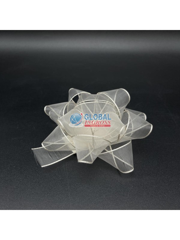 COCCARDA 23mm TESS.AVORIO