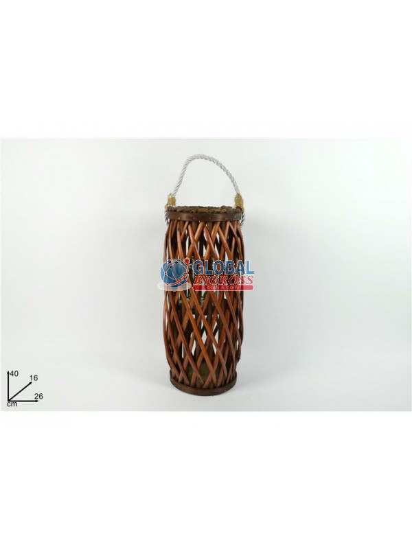 LANTERNA VIMINI MARRONE40cm