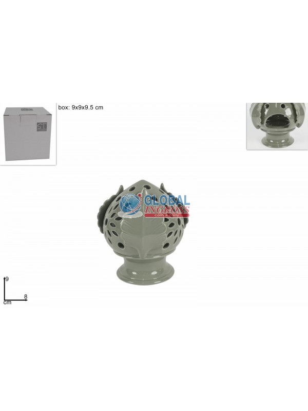 PUMO P/T-LIGHT 9cm GRIGIO INTARSIATO