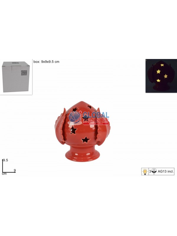 PUMO C/LUCE 9,5cm ROSSOC/STELLE