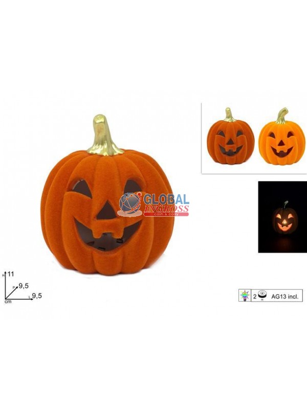 ZUCCA CERAMICA 11cm FLOCCATO C/LUCE