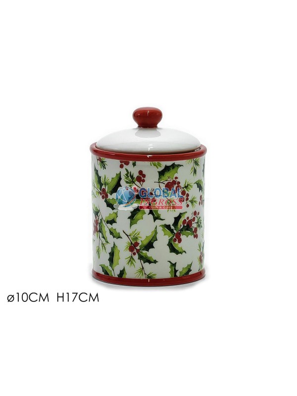 BARATTOLO DECORO AGRIFOGLIO