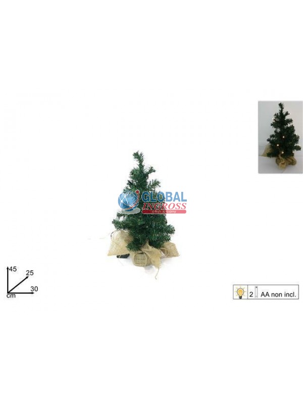ALBERO VASO JUTA C/15 LUCI
