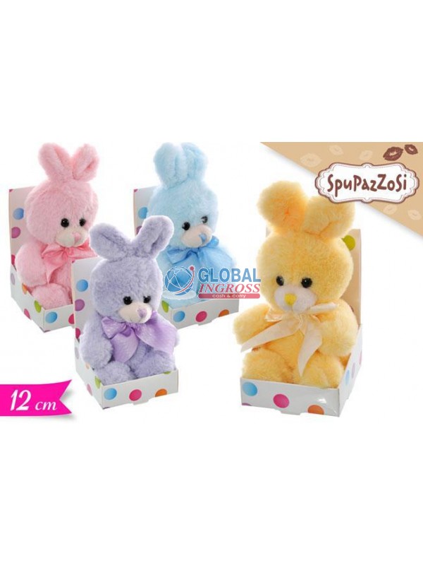 PELUCHE CONIGLIETTO COLORATO 12cm