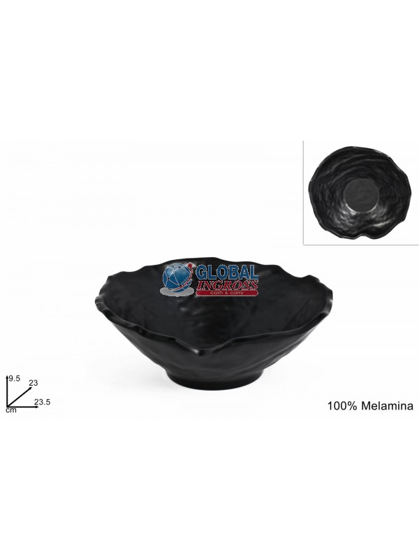 COPPA MELAMINA NERA 23x23x10cm