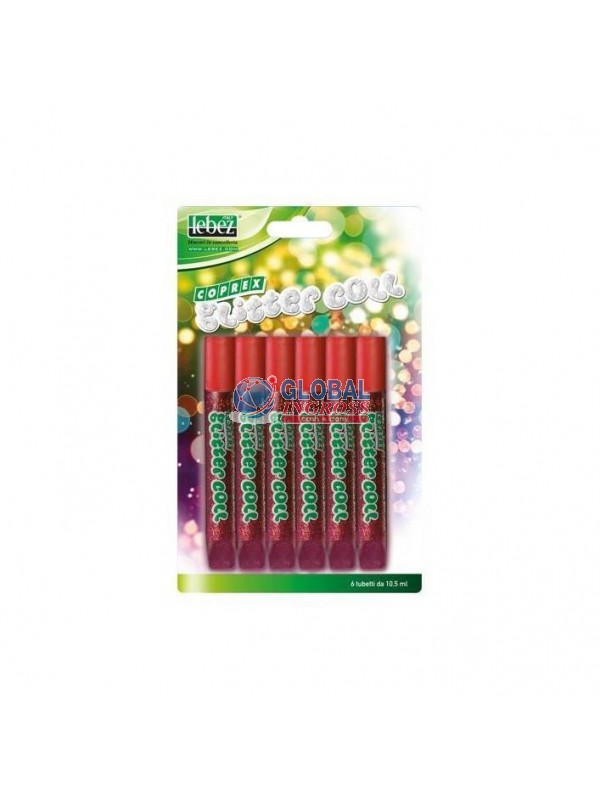 GLITTER COLL ROSSO 6x10,5ml